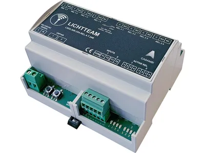 Switch relay 240V AC, 2 IKON 6 normally open 2 changeover switches 10A On/Off, 4 pushbuttons
