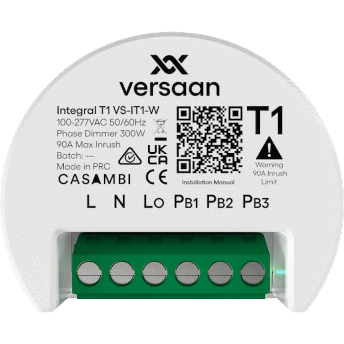 Versaan Integral T1 Phase cut dimmer 300W 90A