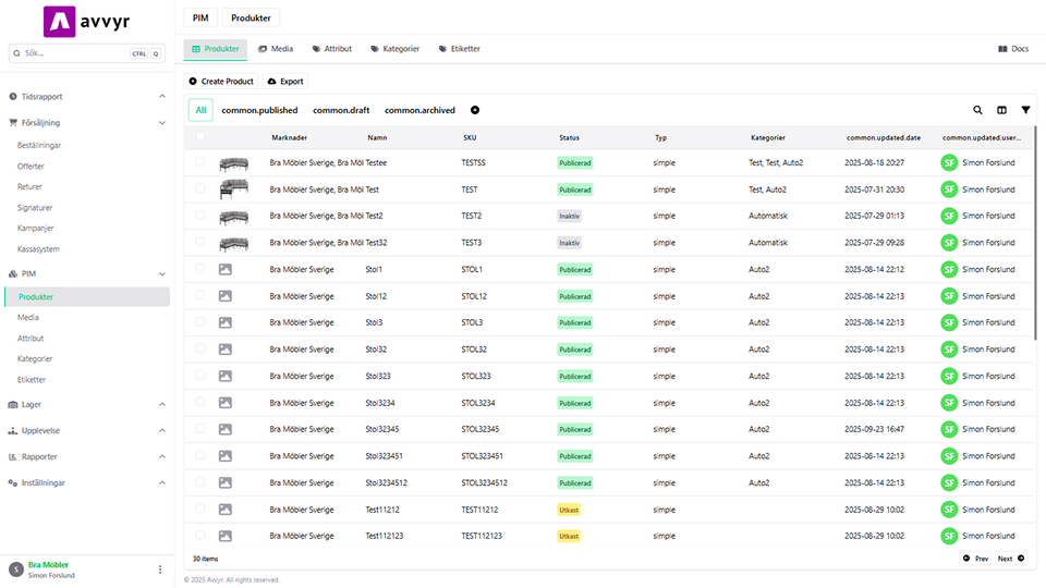 Avvyr Platform Screenshot four